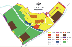 新安縣石寺鎮(zhèn)上孤燈村建設規(guī)劃-用地現(xiàn)狀圖